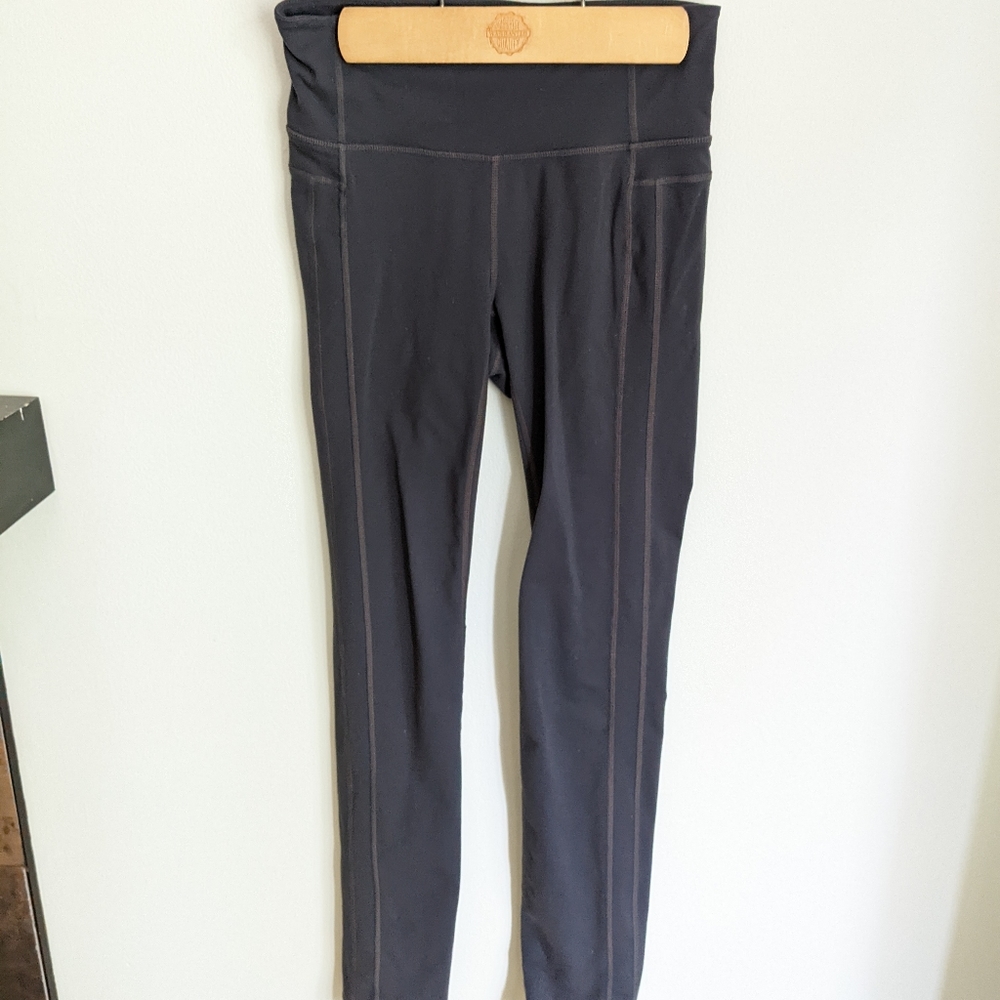 Athleta Activewear Pants Women's Small Dark Gray Stretch Skinny Yoga Pants 206